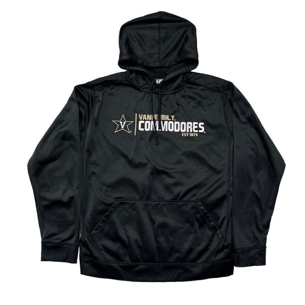 J2 Sport Sweatshirt Men's Large‎ Black Vanderbilt Commodores Performance Hoodie